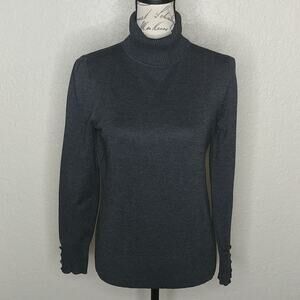 Cupio Turtleneck Sweater Gray Size S